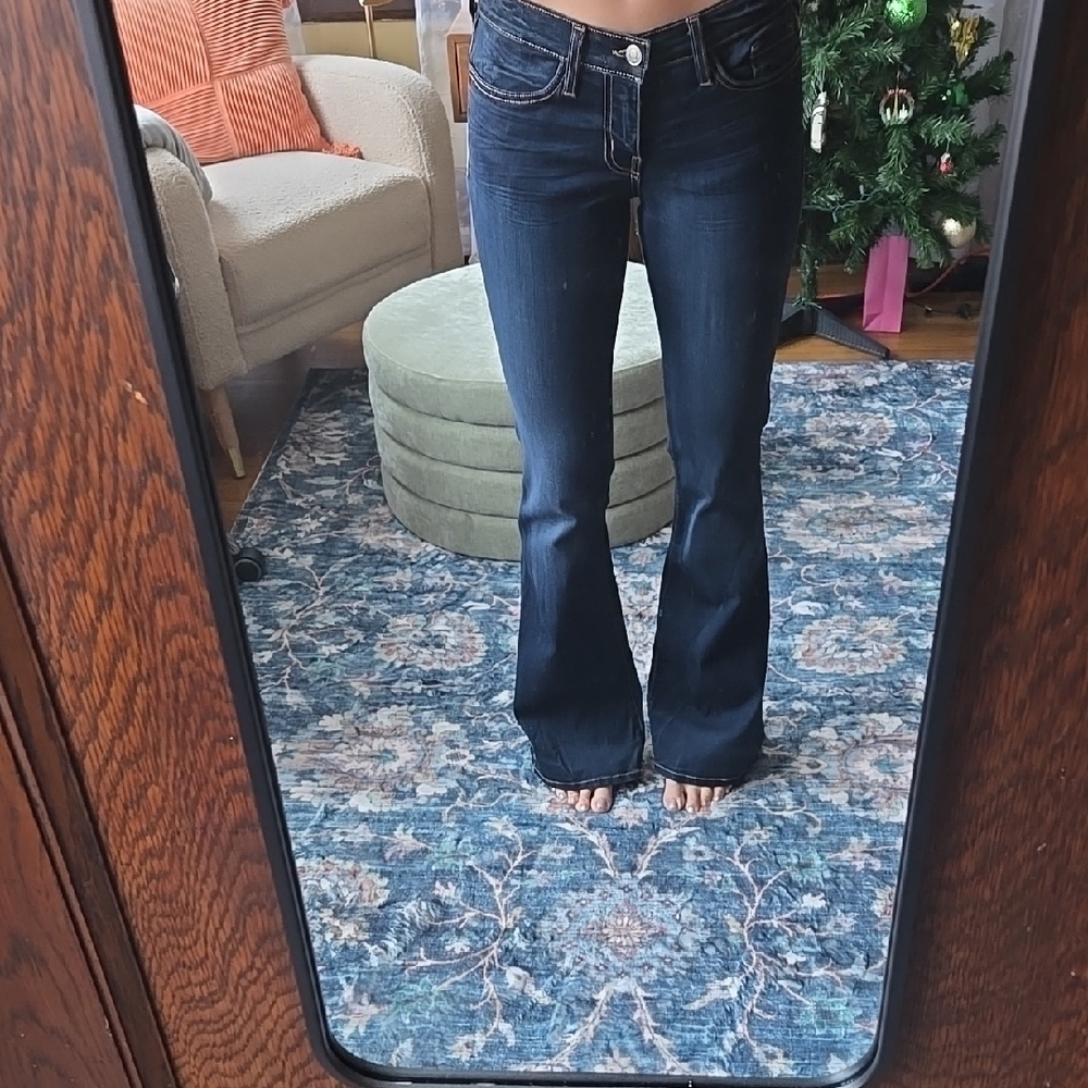 Dark Blue Flared Women's Jeans
